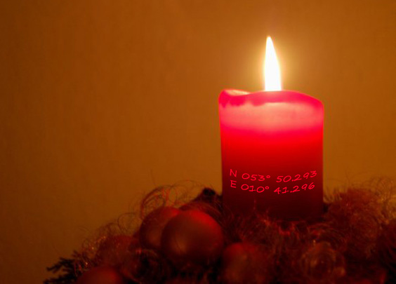 Die Erste Kerze Scheint Ins Land Advent Advent GC429AQ Advent, Advent: Die erste Kerze (Unknown Cache) in Schleswig